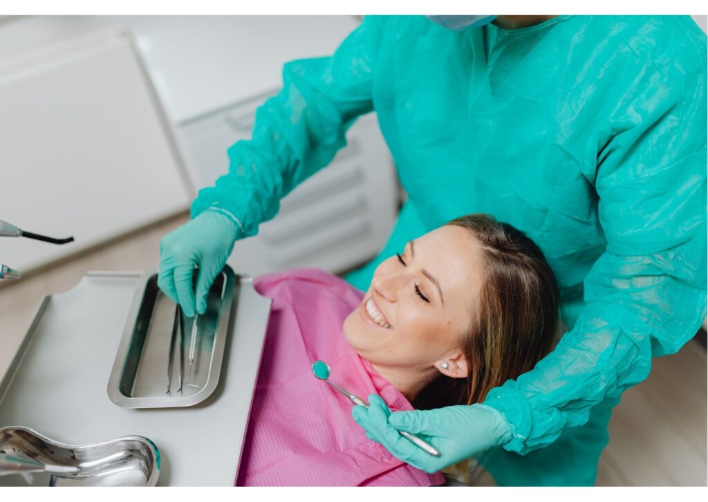 Patient smiling during a dental implant consultation and treatment planning appointment